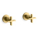 Kallista P24508-CR One Wall Mount Bath Set, Cross Handle