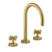 Kallista P24490-CR One Basin Set, Gooseneck, Cross Handle