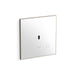 KOHLER K-91TB10L50-0WH Mach Flex Glass faceplate for concealed touchless toilet flushometer, 1.1 gpf