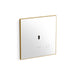 KOHLER K-91UB10D40-0WH Mach Flex Glass faceplate for concealed touchless urinal flushometer, 0.125 gpf