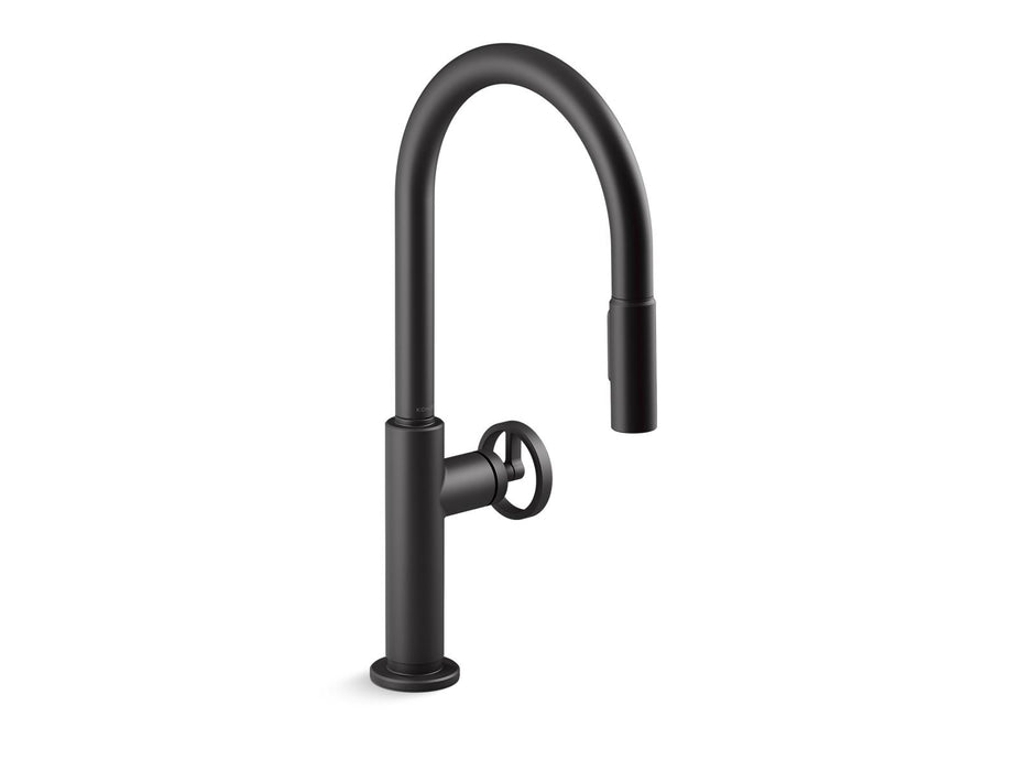 KOHLER Billet™ Touchless pull-down kitchen sink faucet with two-function sprayhead