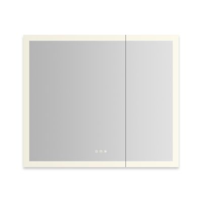 Robern AiO Reserve Cabinet, 36" x 30" x 4", Perimeter Lit, TUN Lighting, Warm White (2700K) to Cool White (5600K), Dimmable, Interior Lighting, Electrical Outlets, USB Charging Ports