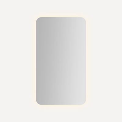 Robern GR2034 Presence Rounded Corner Cabinet, 20" x 34" x 4", Inside Perimeter Lit, TUN Lighting, Warm White (2700K) to...