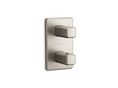 Kallista P33363-00 Bezel 1-Outlet Stacked Thermo Trim