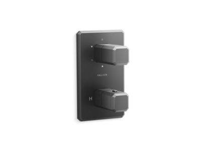 Kallista P33365-00 Bezel 3-Outlet Stacked Thermo Trim