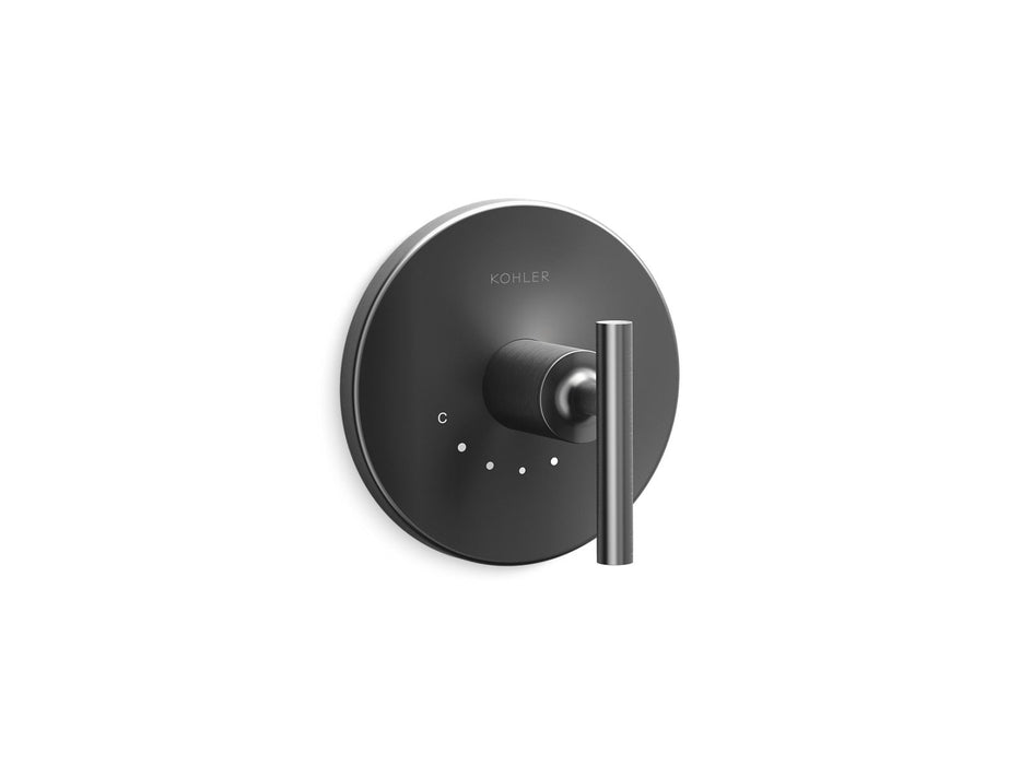 KOHLER Purist MasterShower temperature control valve trim with lever handle