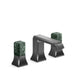 Kallista P33163-GTM Bezel Widespread Faucet, Gtm Stone
