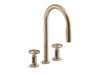 KOHLER K-28677-9RT2 Billet Touchless pull-down kitchen sink faucet with two-function sprayhead