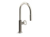 KOHLER Billet™ Touchless pull-down kitchen sink faucet with two-function sprayhead