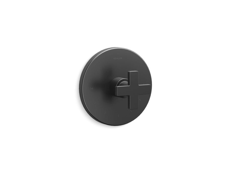 KOHLER Composed MasterShower temperature control valve trim with cross handle