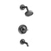 KOHLER Purist Rite-Temp bath and shower trim kit with push-button diverter and cross handle, 2.5 gpm