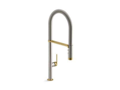 Kallista P23174-2MB Juxtapose Semi-Pro Faucet W/Po Spray