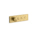 Kallista P34720-00 3-Outlet Trim Push Button Mechanical