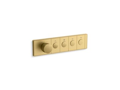 Kallista P34721-00 4-Outlet Trim Push Button Mechanical