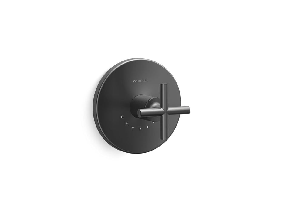 KOHLER Purist MasterShower temperature control valve trim with cross handle