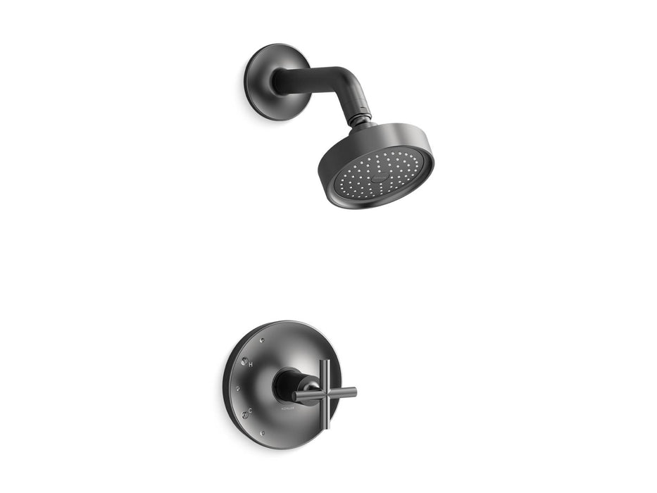 KOHLER Purist Rite-Temp shower trim kit with cross handle, 2.5 gpm