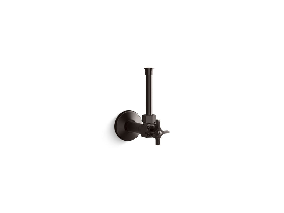 KOHLER 1/2" angle supply with stop, cross handle and rigid vertical tube