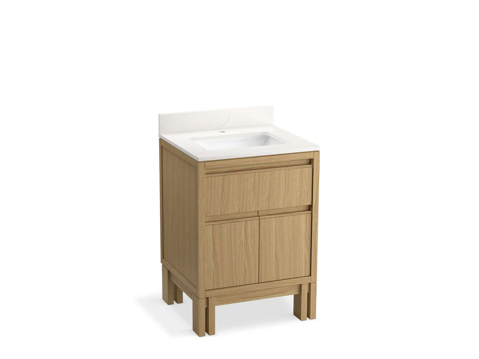 KOHLER Solive™ 24" bathroom vanity cabinet with sink and quartz top