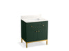 KOHLER Calpa™ 30" bathroom vanity cabinet with sink and quartz top