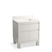 KOHLER Solive™ 30" bathroom vanity cabinet with sink and quartz top