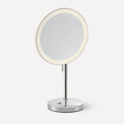 Robern 5M0008FLUT76 Mag Mirror Freestanding Magnification Mirror, Lit, 5X Magnification