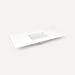 Quartz Stone Vanity Top, 48" x 1-1/8" x 23", Center Undercounter Sink, Three Hole, For Sendai and Chestnut Hill