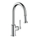 AXOR Montreux HighArc Kitchen Faucet 2-Spray Pull-Down, 1.75 GPM
