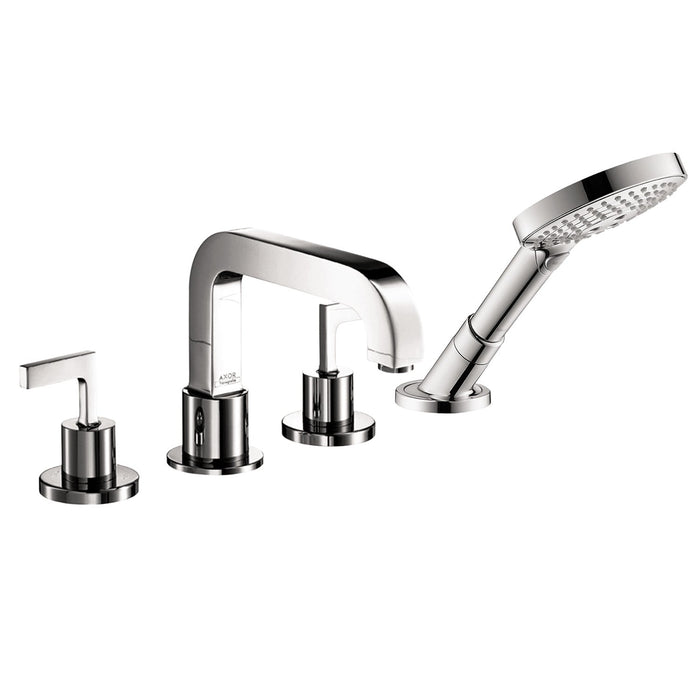 AXOR Citterio 4-Hole Roman Tub Set Trim with Lever Handles and 1.75 GPM Handshower