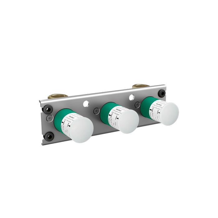 Rough, Thermostatic Trim  Exposed/Concealed Installation for 2 Functions