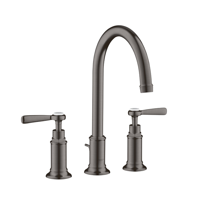 AXOR Montreux Widespread Faucet 180 with Lever Handles and Pop-Up Drain, 1.2 GPM