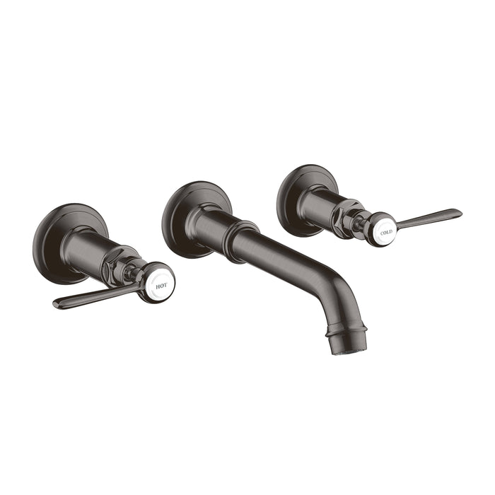 AXOR Montreux Wall-Mounted Widespread Faucet Trim with Lever Handles, 1.2 GPM