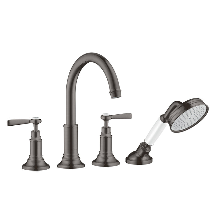 AXOR Montreux 4-Hole Roman Tub Set Trim with Lever Handles and 1.8 GPM Handshower