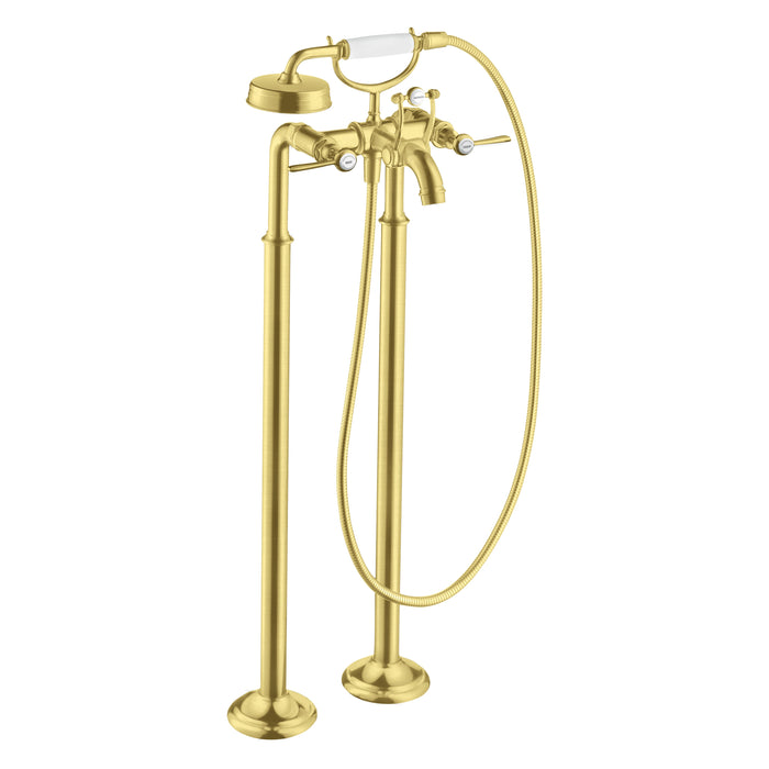 AXOR Montreux 2-Handle Freestanding Tub Filler Trim with Lever Handles and 1.8 GPM Handshower