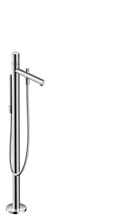AXOR Uno Freestanding Tub Filler Trim with Zero Handle and 1.75 GPM Handshower