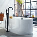 AXOR ONE Freestanding Tub Filler Trim with 1.75 GPM Handshower, matte black - view 2