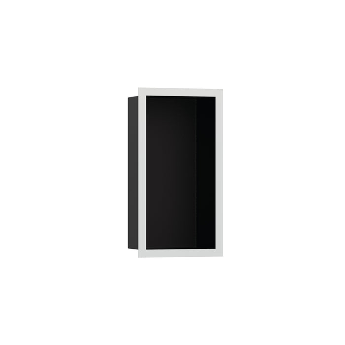 hansgrohe XtraStoris Individual Wall Niche Matte Black with Design Frame 12"x 6"x 4"