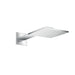 AXOR ShowerSolutions Showerhead 250 Square 2- Jet with Showerarm Trim, 1.75 GPM