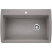 BLANCO 440193 Diamond Super Single Dual Mount Kitchen Sink - Metallic Gray
