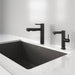 Matte Black - BLANCO Alta II Low Arc Pull-Out Dual-Spray Kitchen Faucet