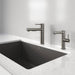 Satin Dark Steel - BLANCO Alta II Low Arc Pull-Out Dual-Spray Kitchen Faucet