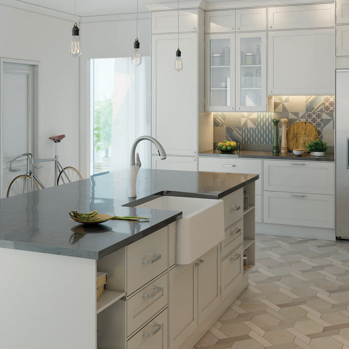 Pvd Steel/White - BLANCO Artona Pull-Down Dual-Spray Kitchen Faucet