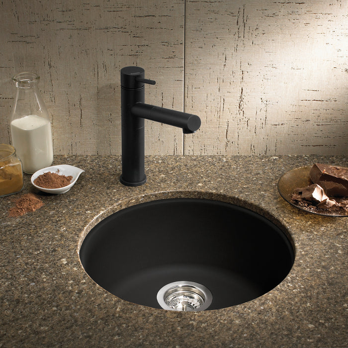 Anthracite - BLANCORONDO SILGRANIT 18" Dual Mount Bar Sink