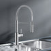 Chrome - BLANCO Catris Semi-Pro Pull-Down Dual-Spray Kitchen Faucet