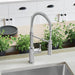 Pvd Steel - BLANCO Catris Semi-Pro Pull-Down Dual-Spray Kitchen Faucet