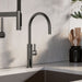 Satin Dark Steel - BLANCO Culina II High Arc Beverage Faucet - RO Compatible