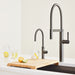 Satin Dark Steel - BLANCO Culina II High Arc Beverage Faucet - RO Compatible