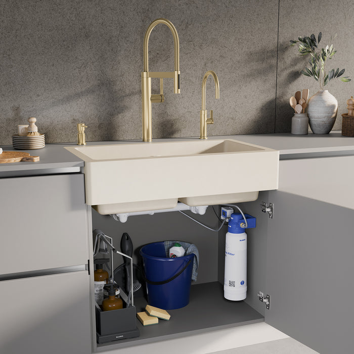 Satin Gold - BLANCO Culina II High Arc Beverage Faucet - RO Compatible