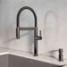 Satin Dark Steel - BLANCO Culina II Culina Mini II Pull-Down Dual-Spray Kitchen Faucet
