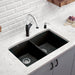 Anthracite - BLANCO Diamond SILGRANIT 32" 50/50 Double Bowl Undermount Kitchen Sink
