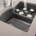 Cinder - BLANCO Diamond SILGRANIT 32" 60/40 Double Bowl Undermount Kitchen Sink with Low Divide